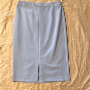 Ann Taylor Factory Lilac Pencil Skirt Knee-Length With Front Slit, New W/O Tags